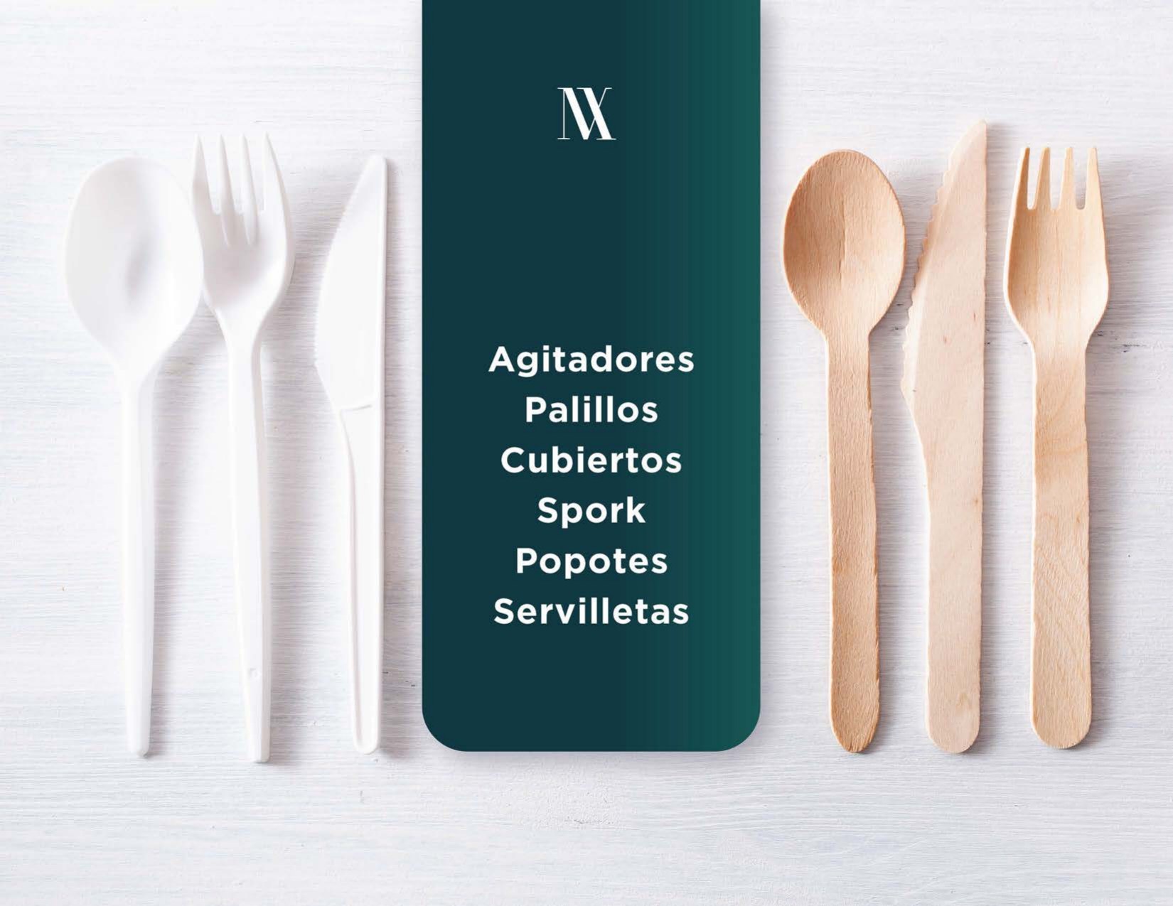 Stirrers, cutlery, straws and napkins